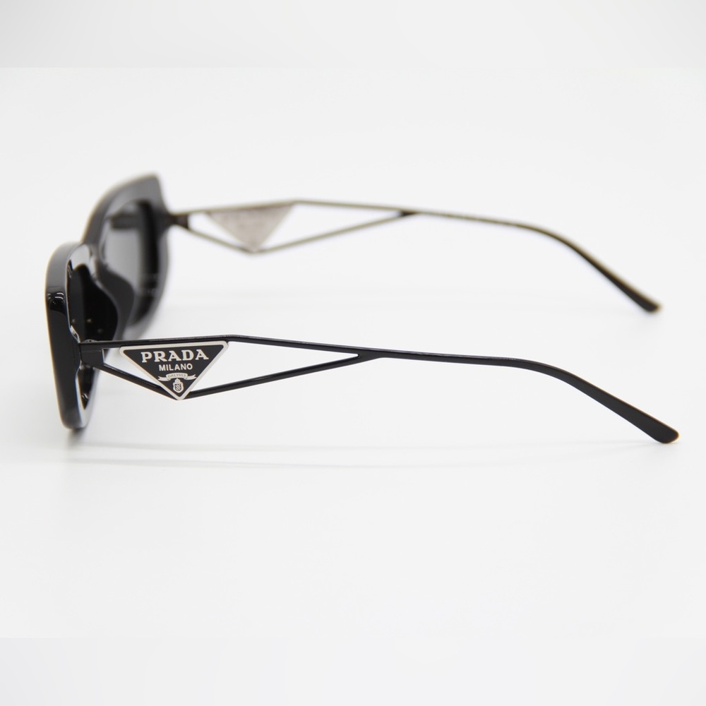 NEW PRADA PR14YS 1AB5S0 UNISEX BLACK EYEWEAR PR 14YS UNISEX SUNGLASSES SPR 14Y - Picture 9 of 15